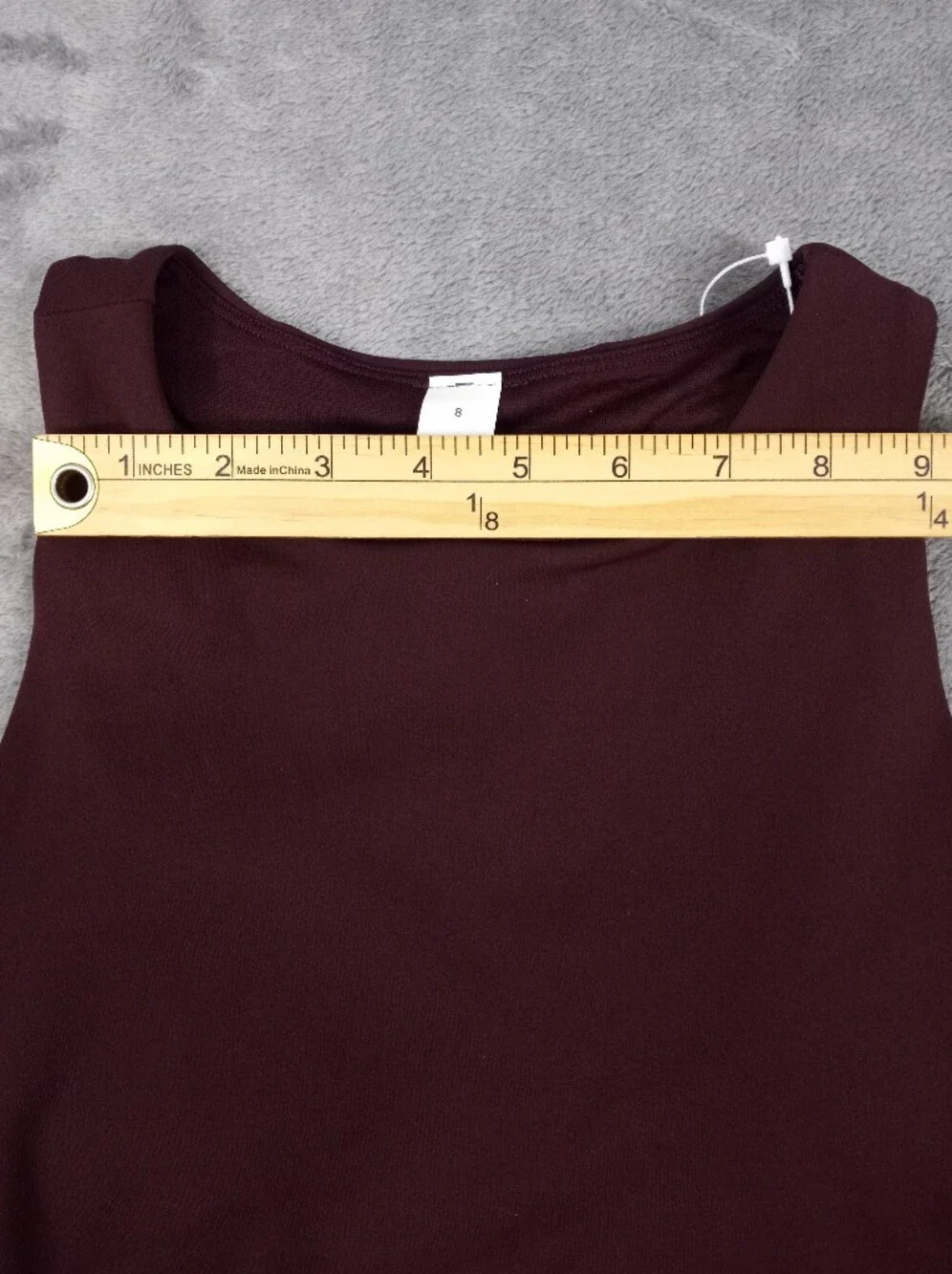 lululemon Womens athletica Deep Burgundy Performance Tank Top Size 8 NWT